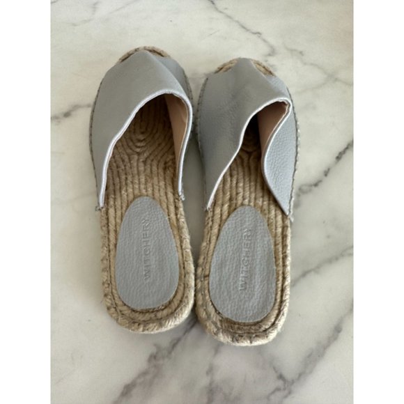 WITCHERY Gray Pebble Slide Sandals Size 40/10 - Picture 3 of 5